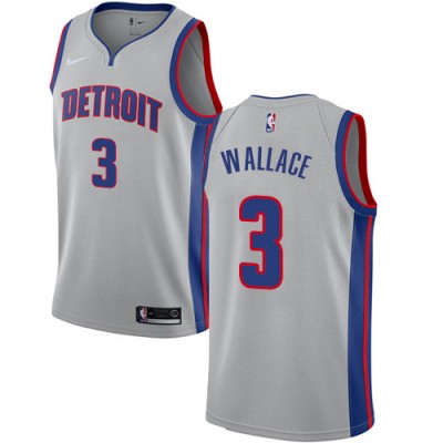 Nike Detroit Pistons #3 Ben Wallace Silver Youth NBA Swingman Statement Edition Jersey